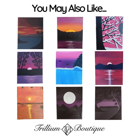 3 Original Acrylic Canvas Paintings Home Decor NEW - Picture 5 of 5